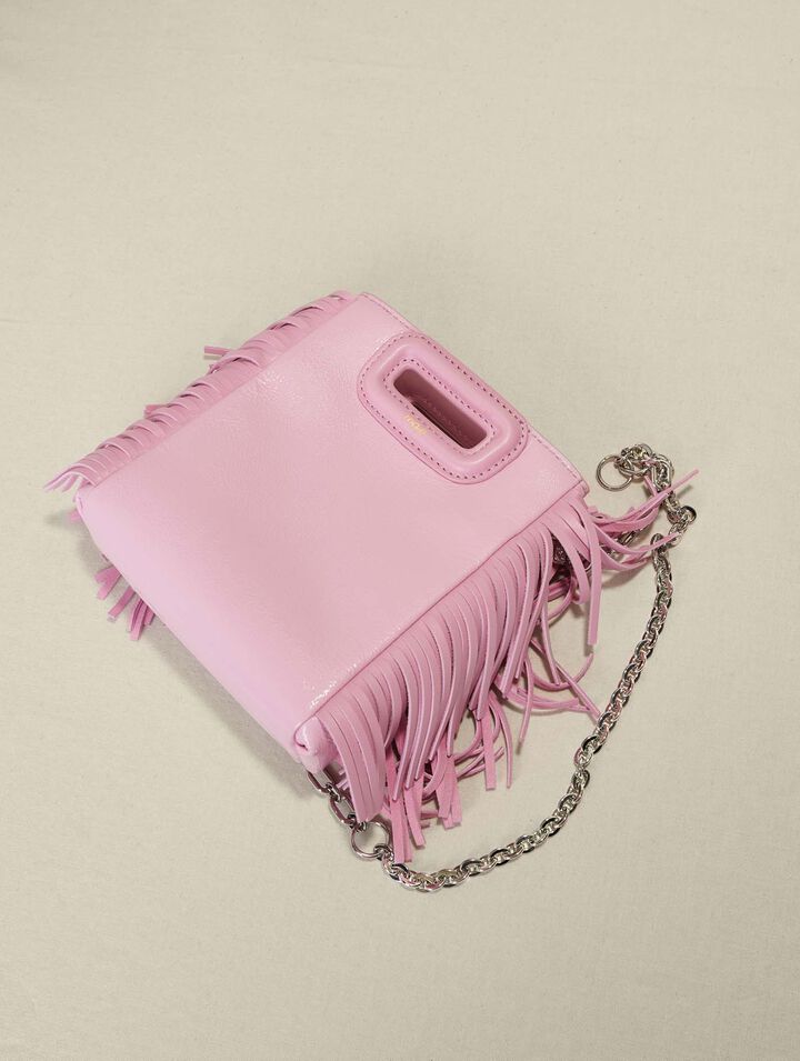Sac M Mini en cuir rose