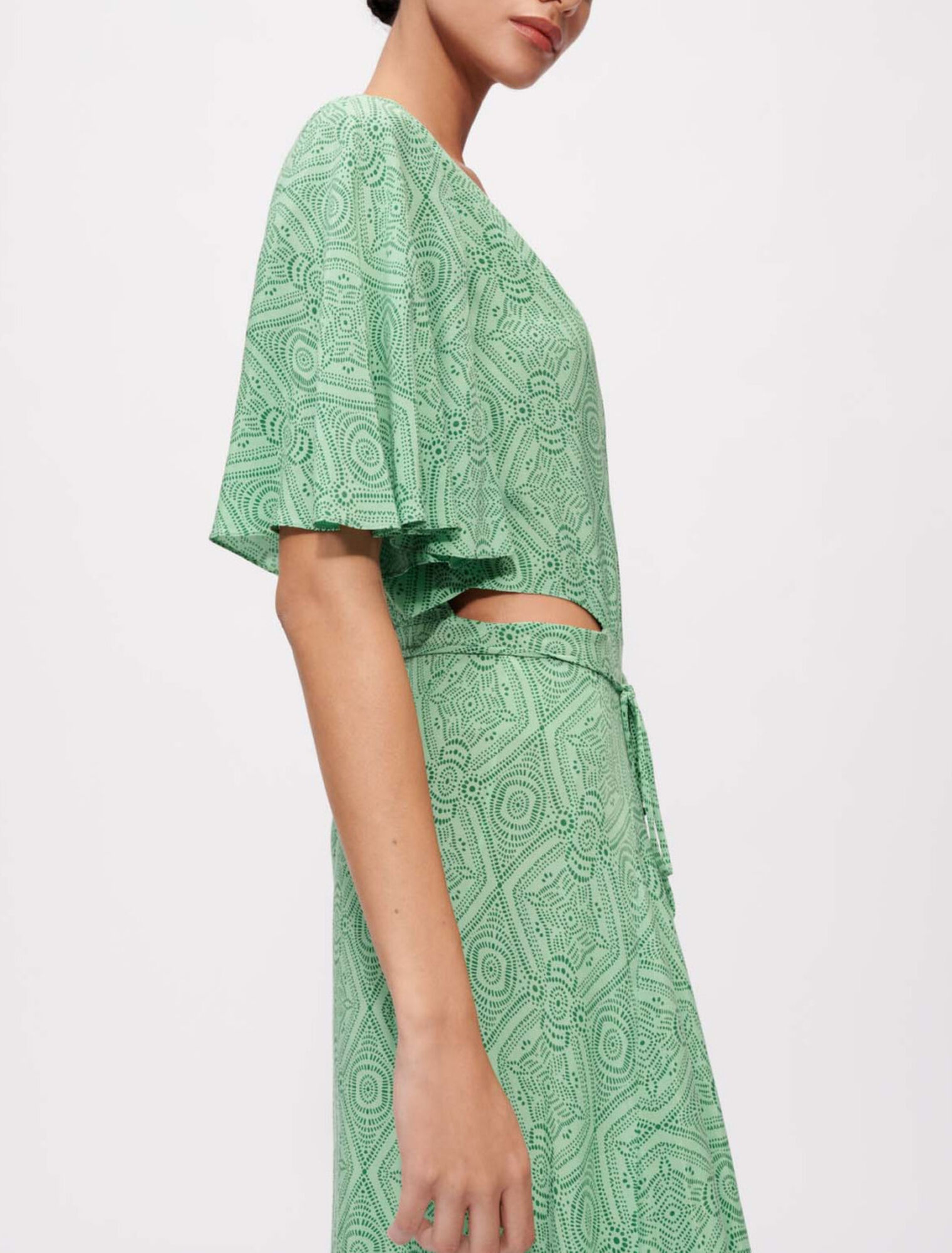 Robe foulard fluide et imprimée