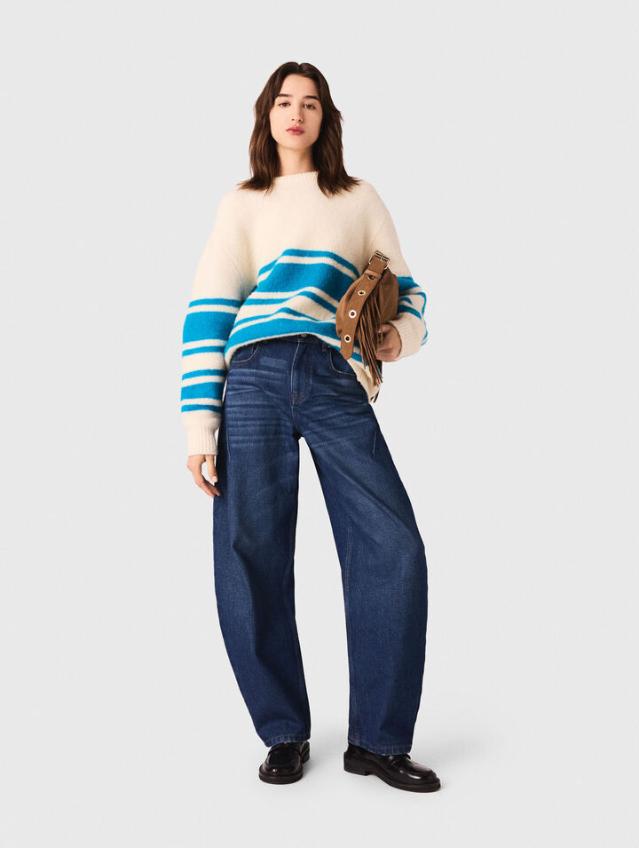 Pull ample en laine melangé