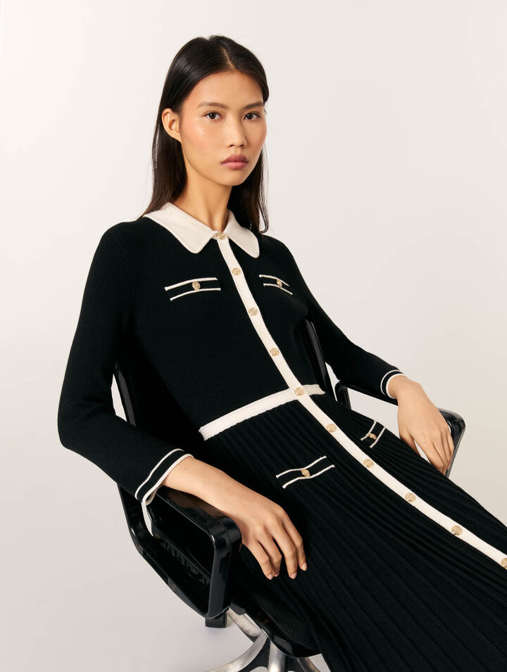 Robe longue en maille
