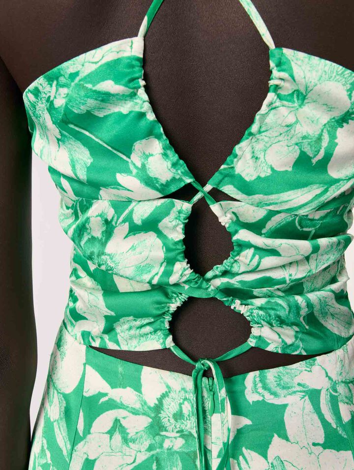 Robe longue imprimée