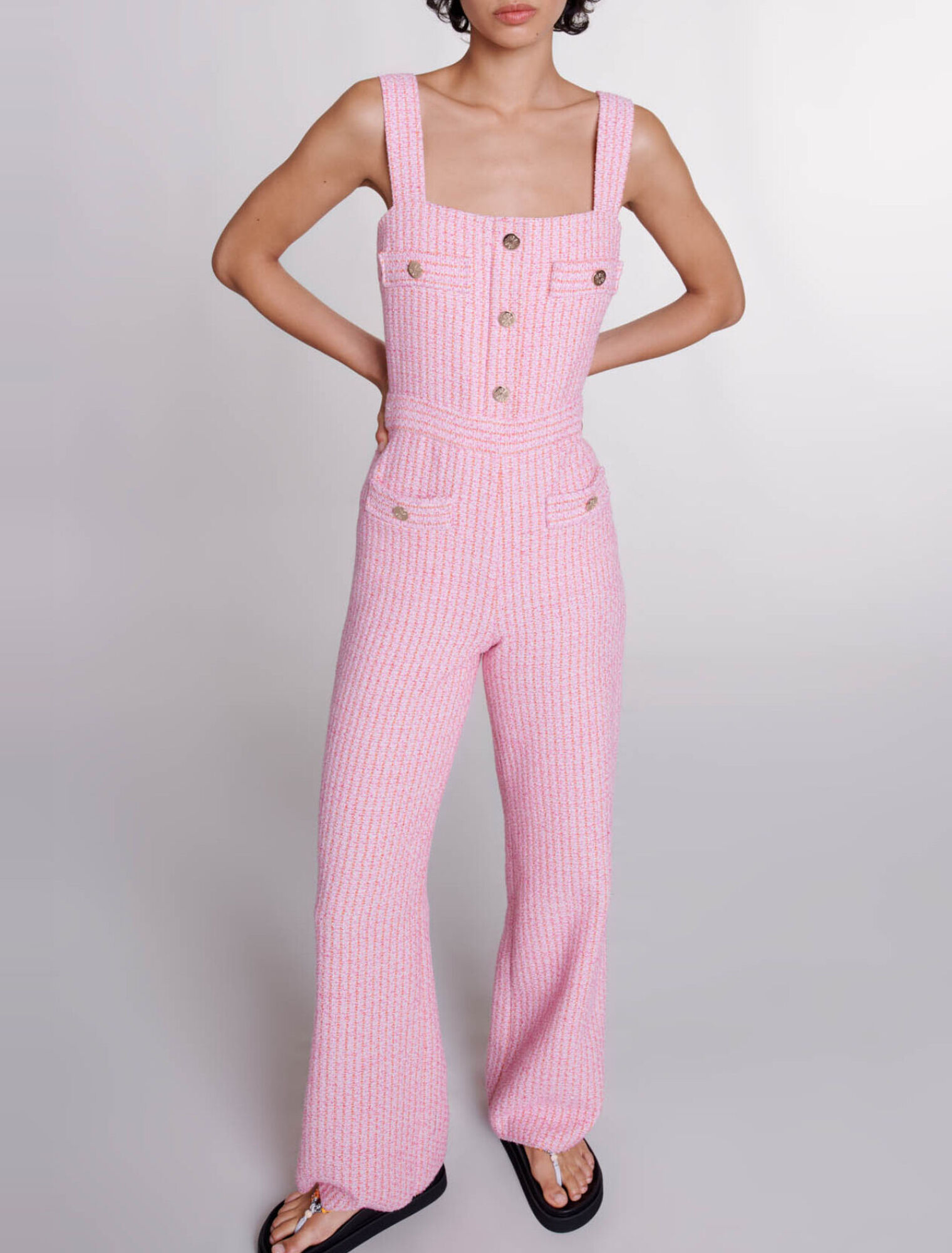 Salopette en tweed