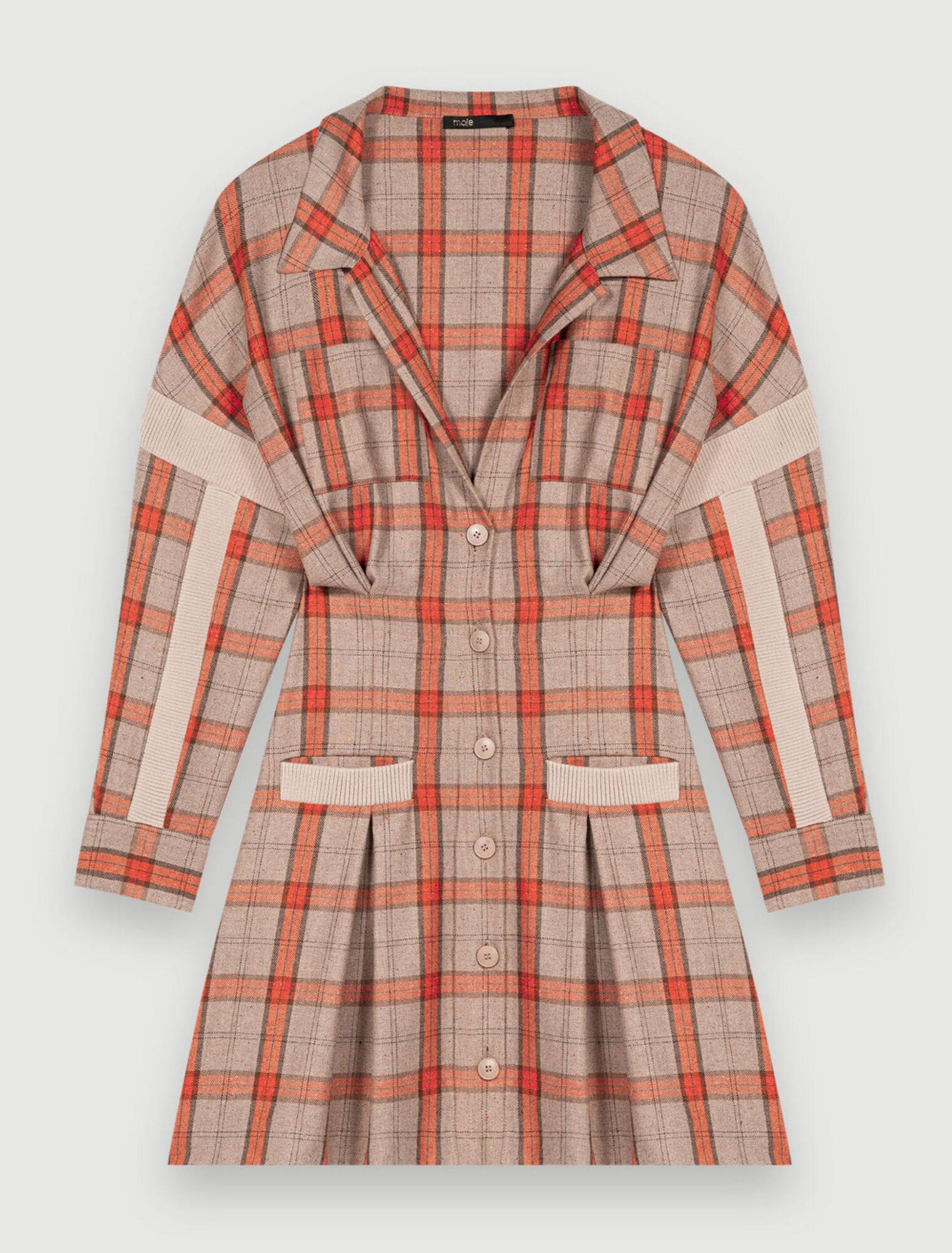 Robe chemise à carreaux