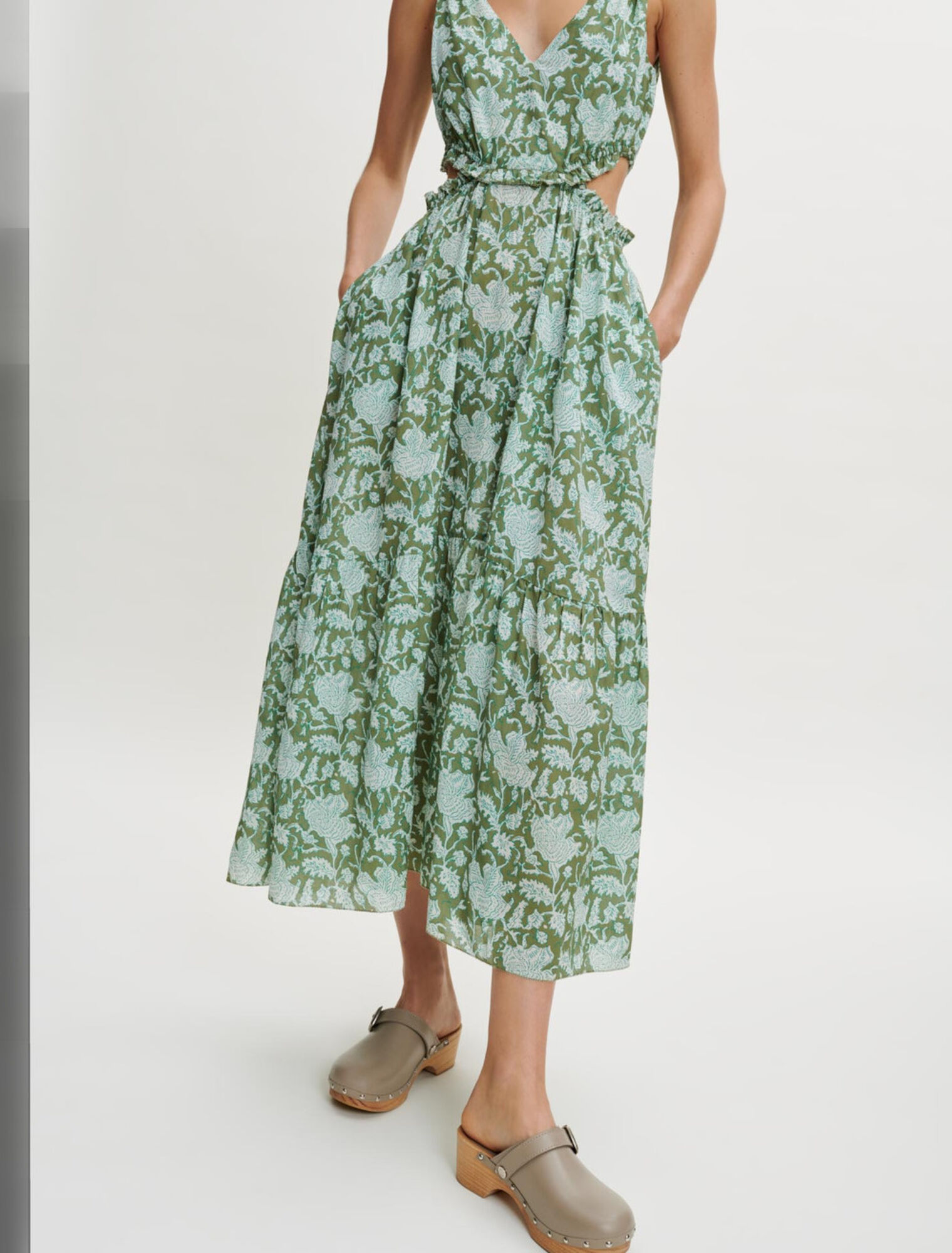 Robe en coton imprimé