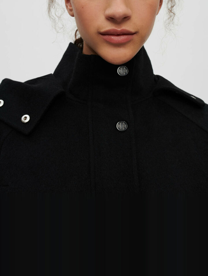 Manteau en double face oversize