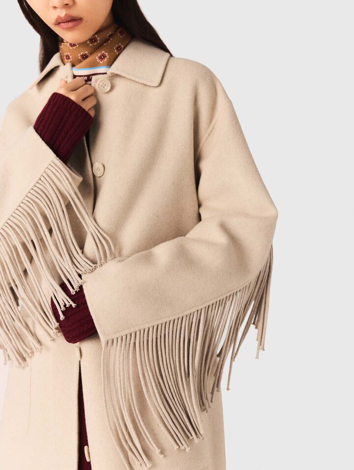 Manteau long en laine