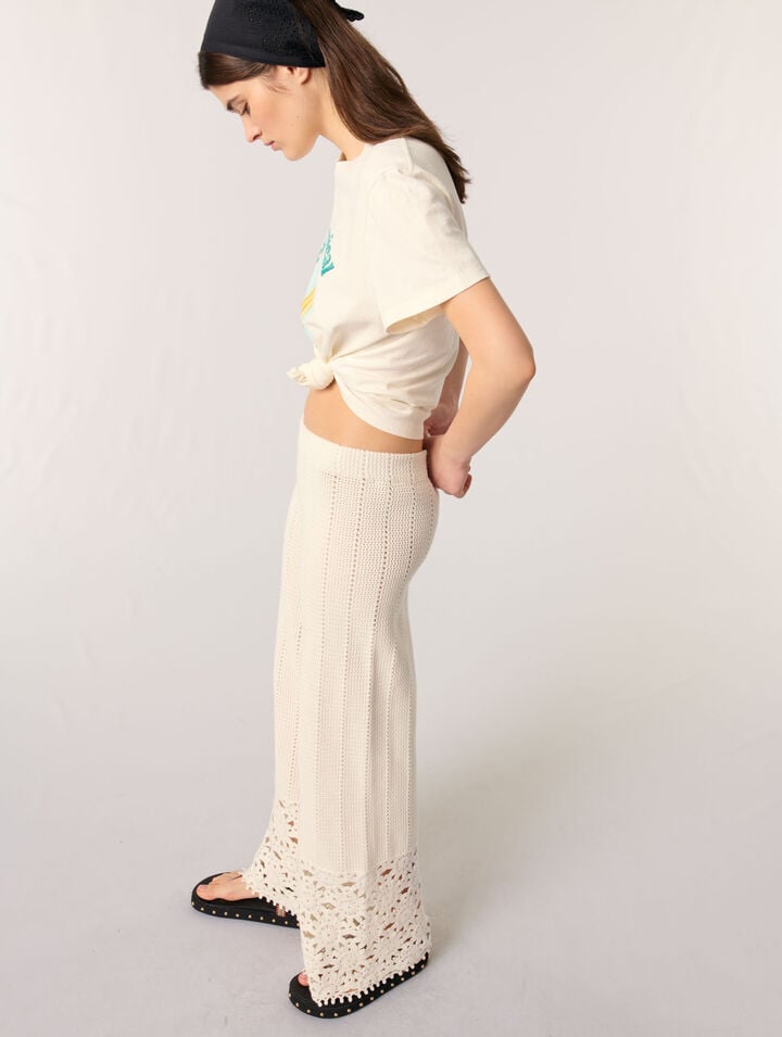 Pantalon en crochet