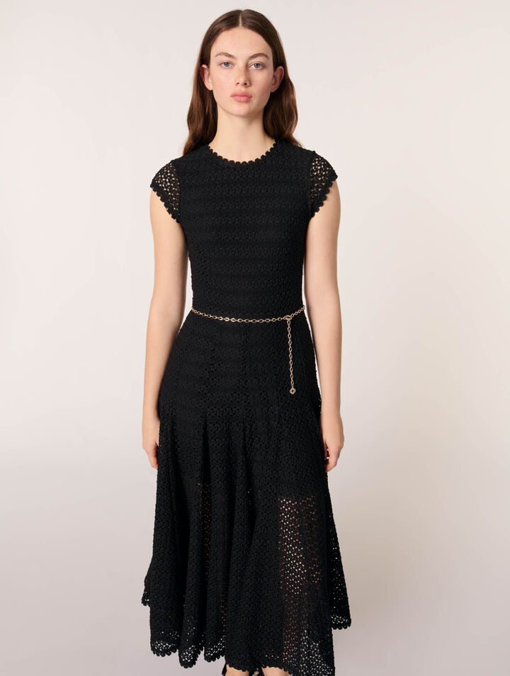 Robe longue en crochet