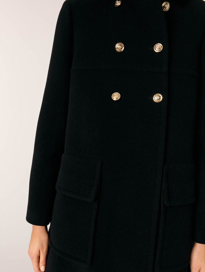 Manteau en laine mélangée