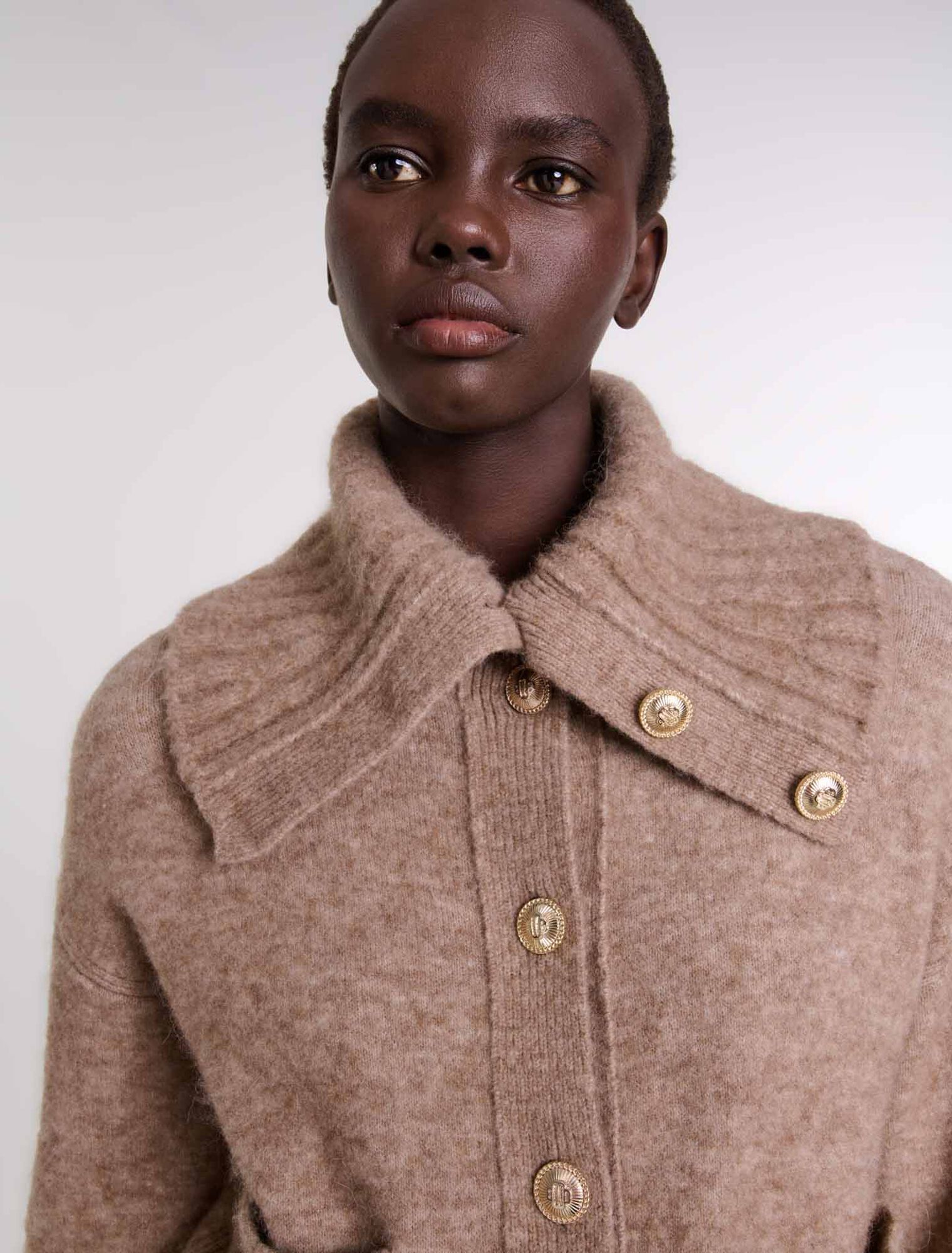 Cardigan en laine mélangée