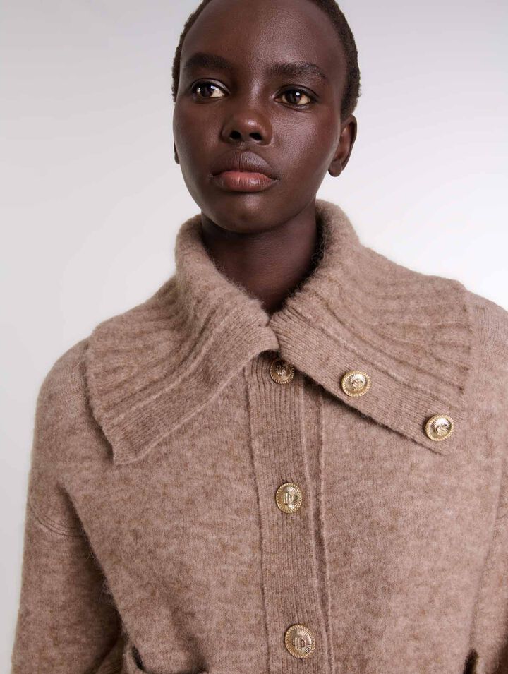 Cardigan en laine mélangée