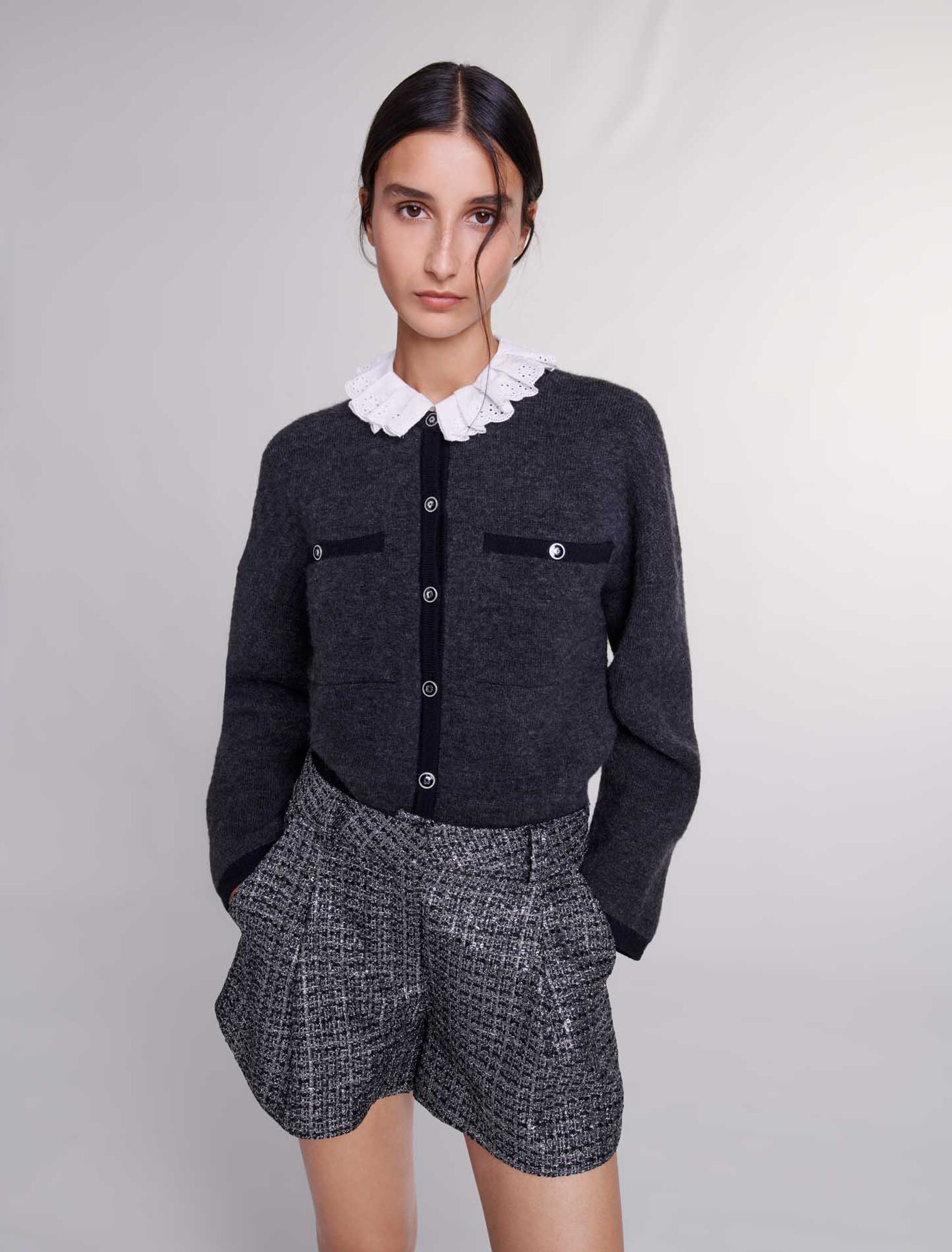 Short en tweed