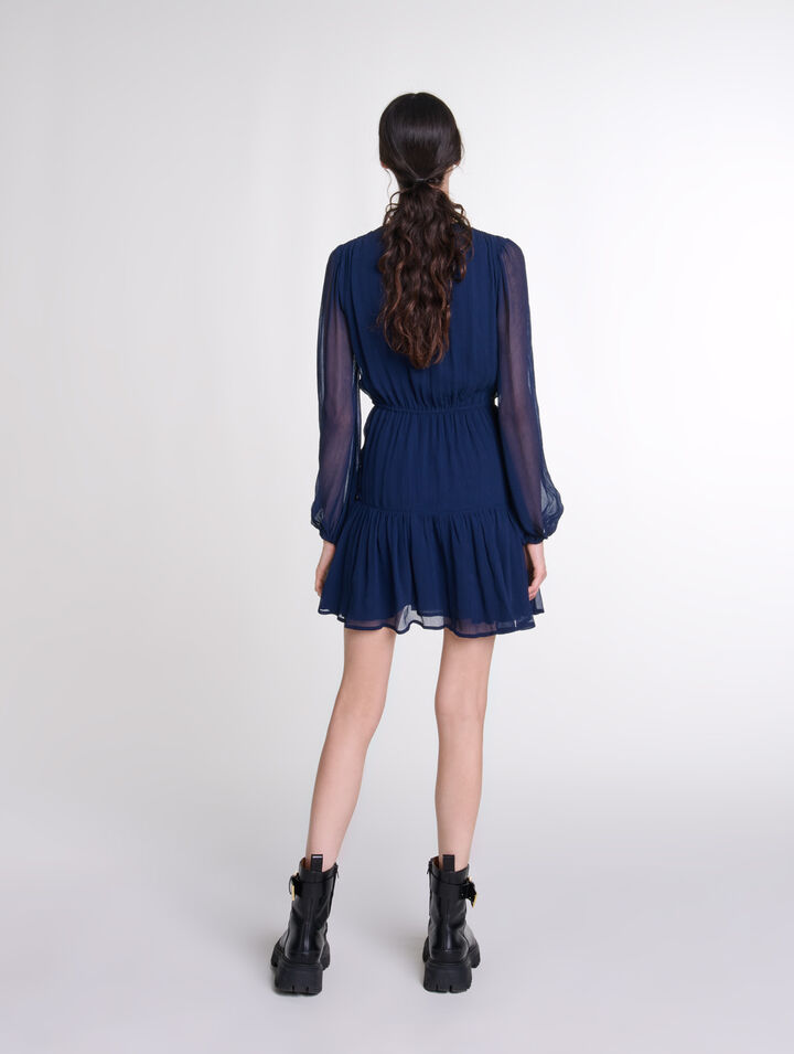 Robe courte volantée