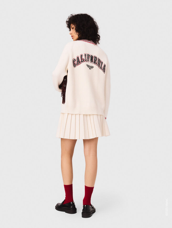 Cardigan long brodé