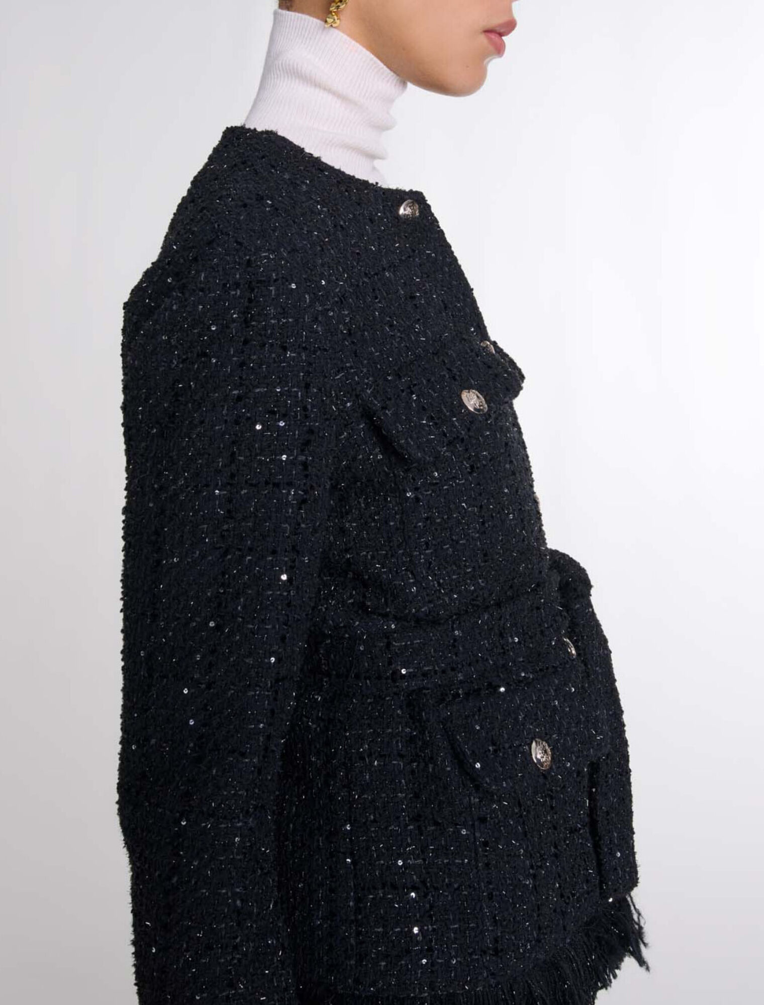 Veste en tweed sequins