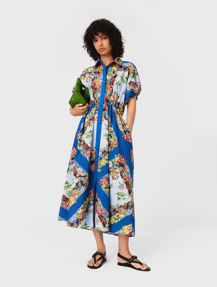 Robe longue imprimée