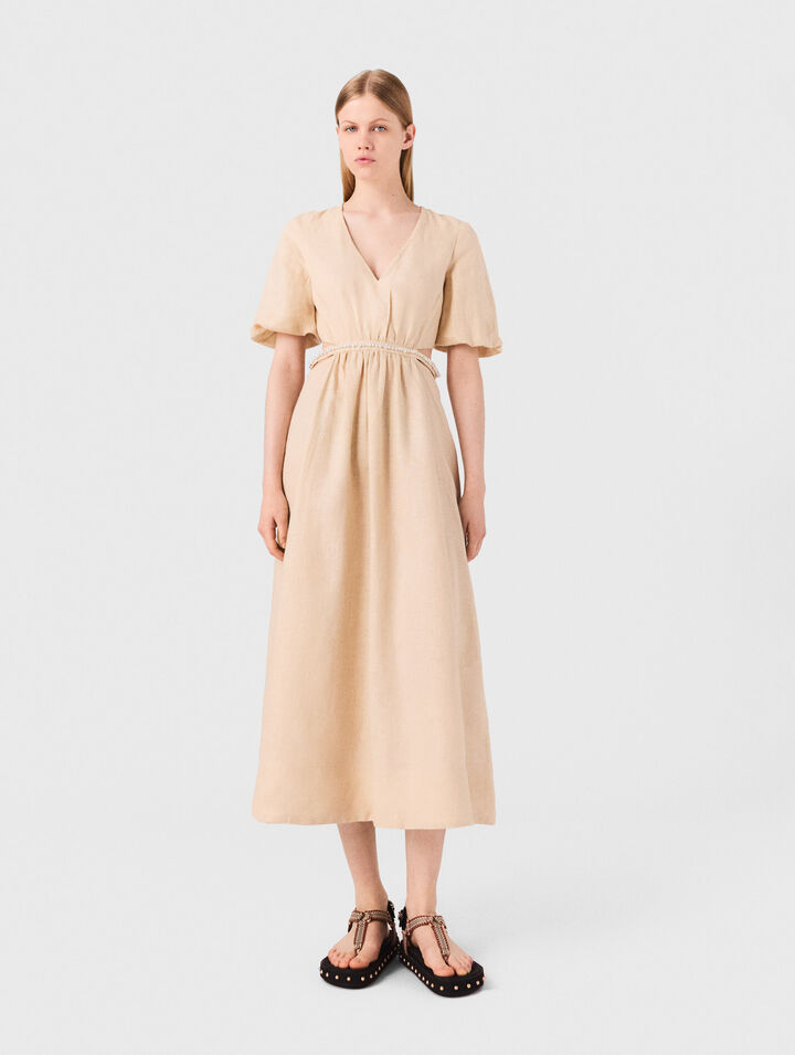 Robe longue en lin