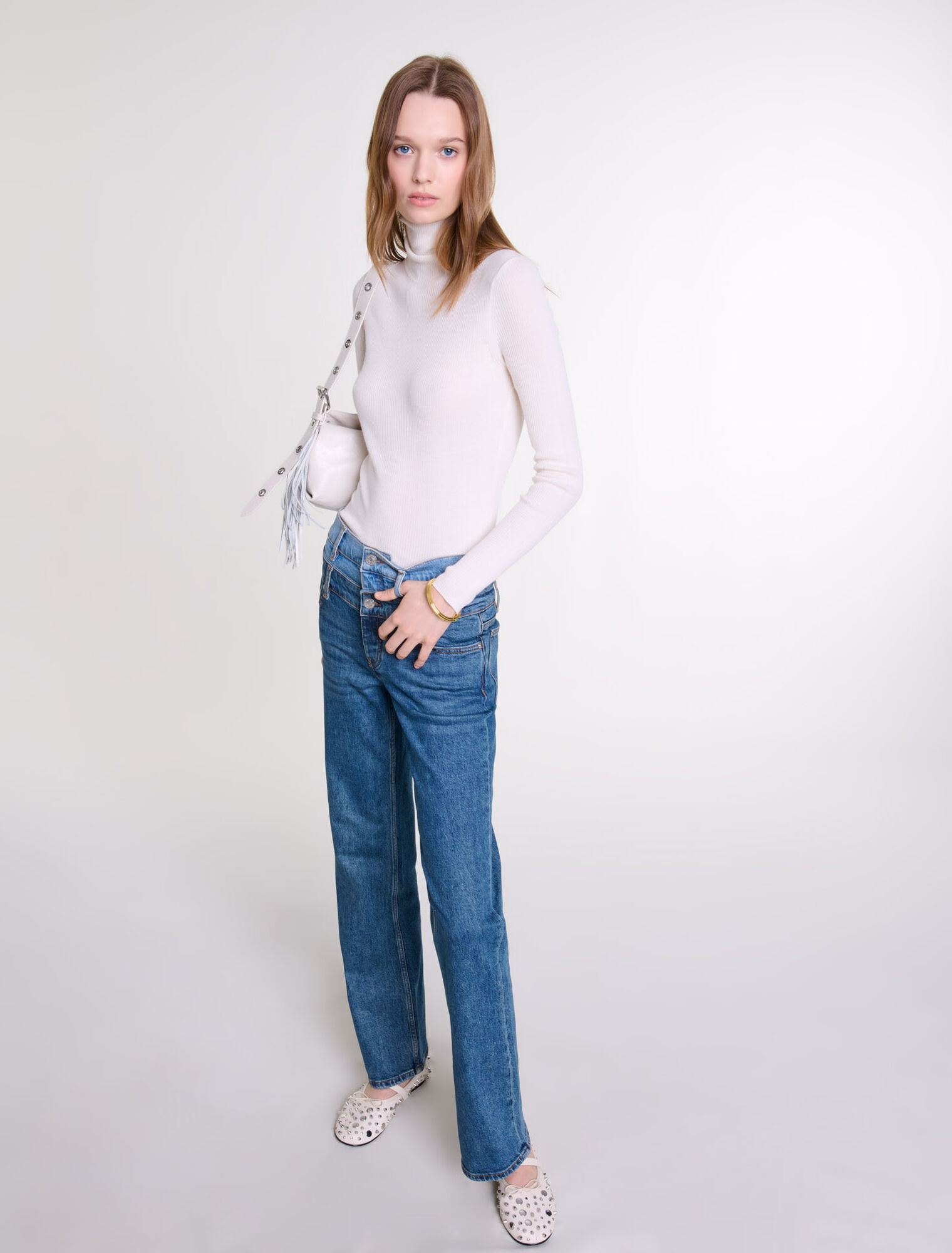 Jean double ceinture