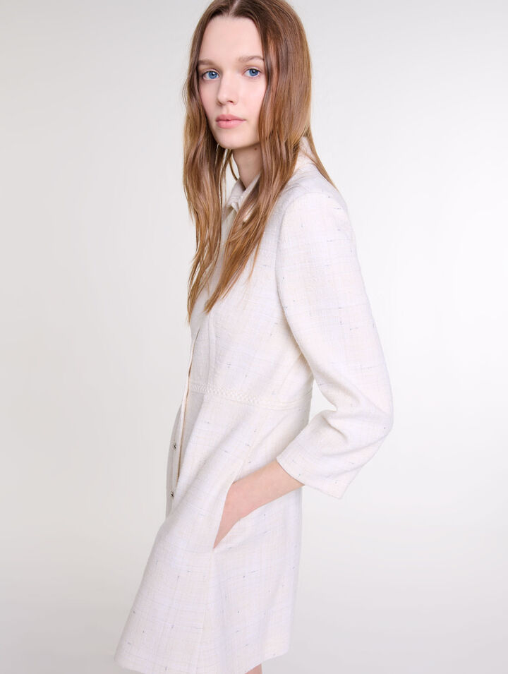 Robe courte en tweed