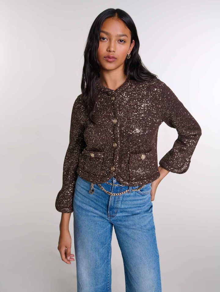 Cardigan à sequins