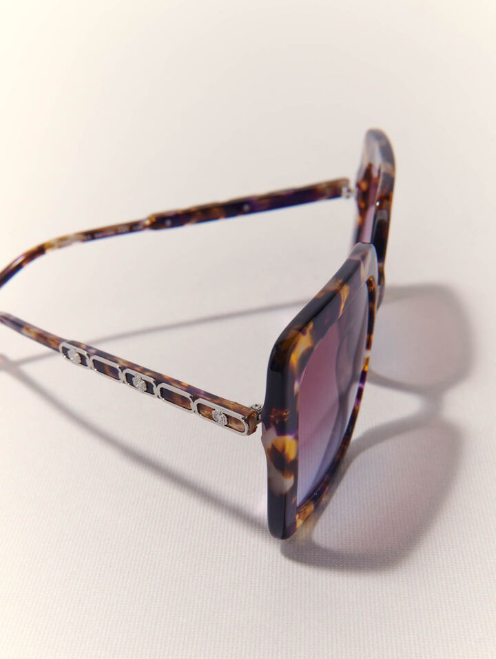 Lunettes rectangles en acétate