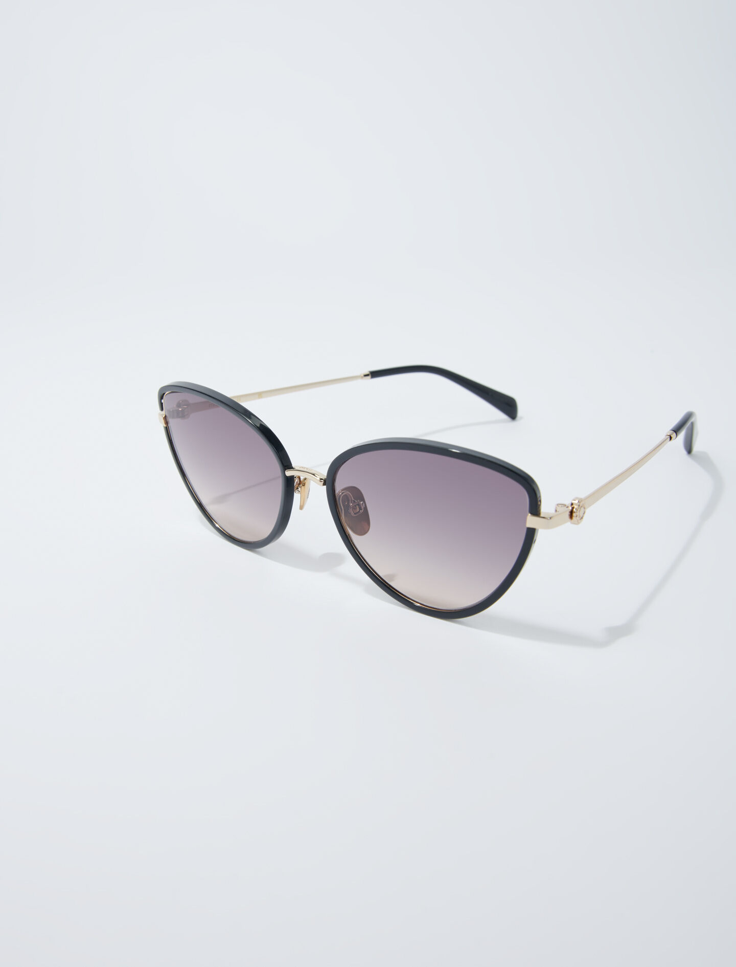 Lunettes cat eye en metal Lunettes de soleil Maje
