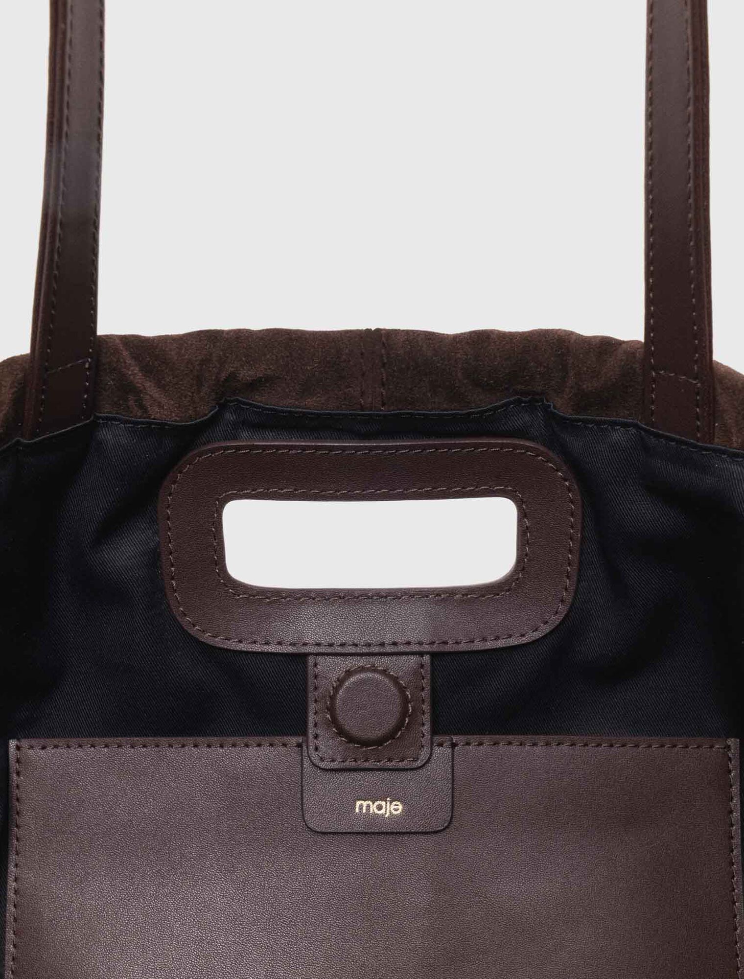 Sac M tote en cuir suède