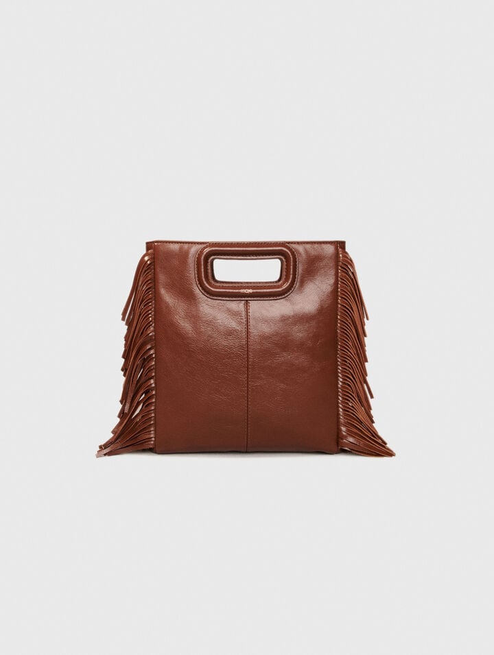 Sac M en cuir craquelé