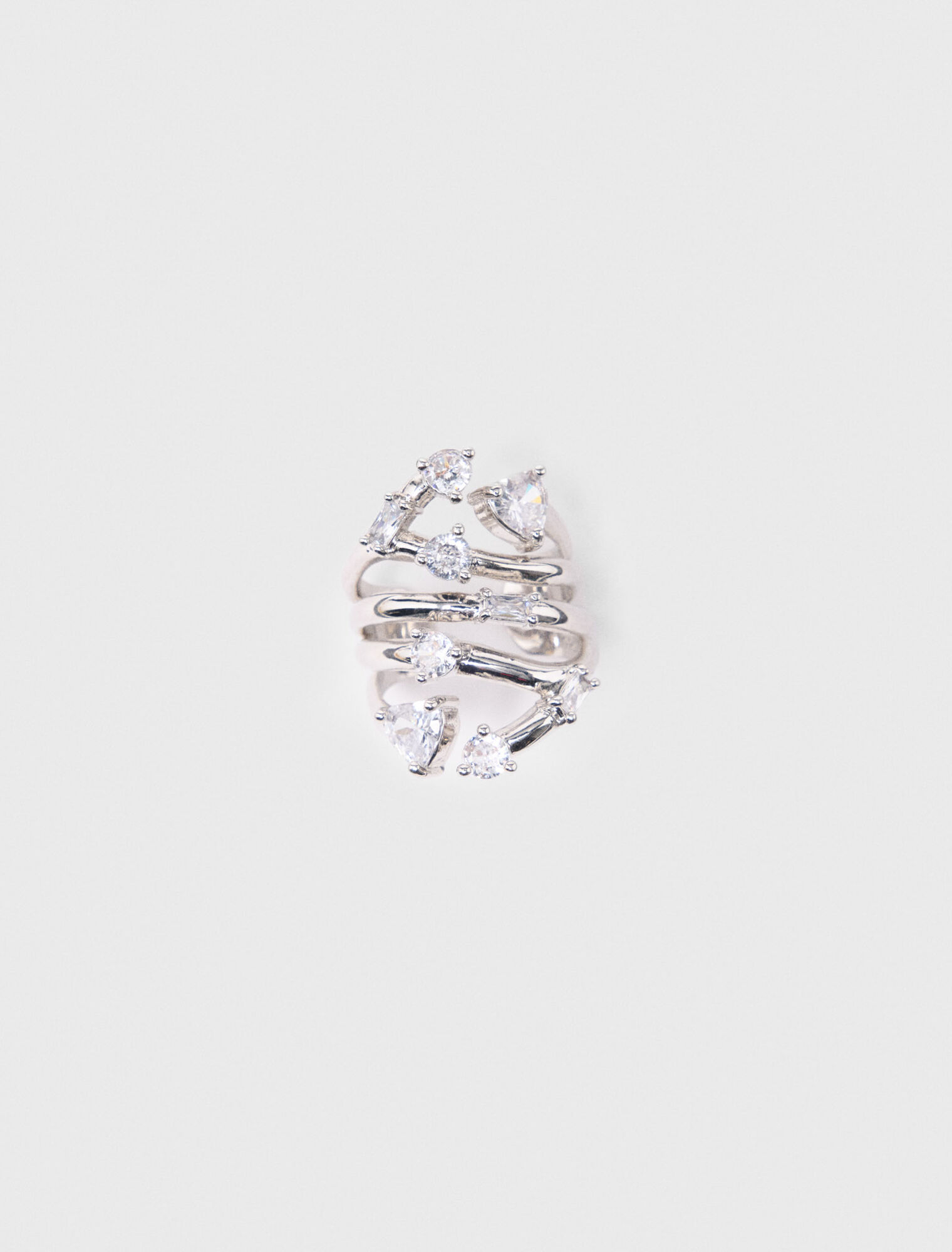 Bague multirang strassé