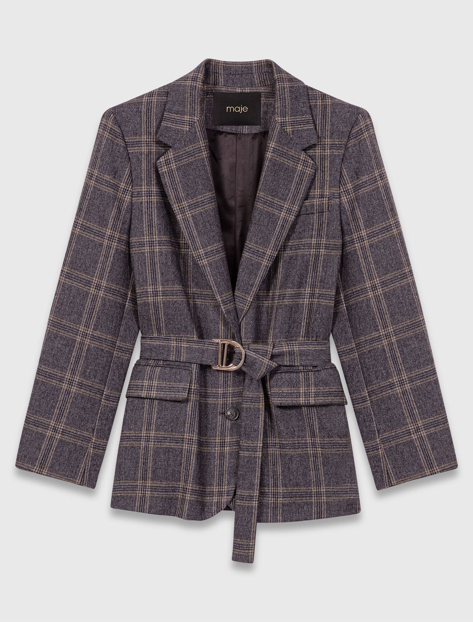 Veste de tailleur à carreaux 