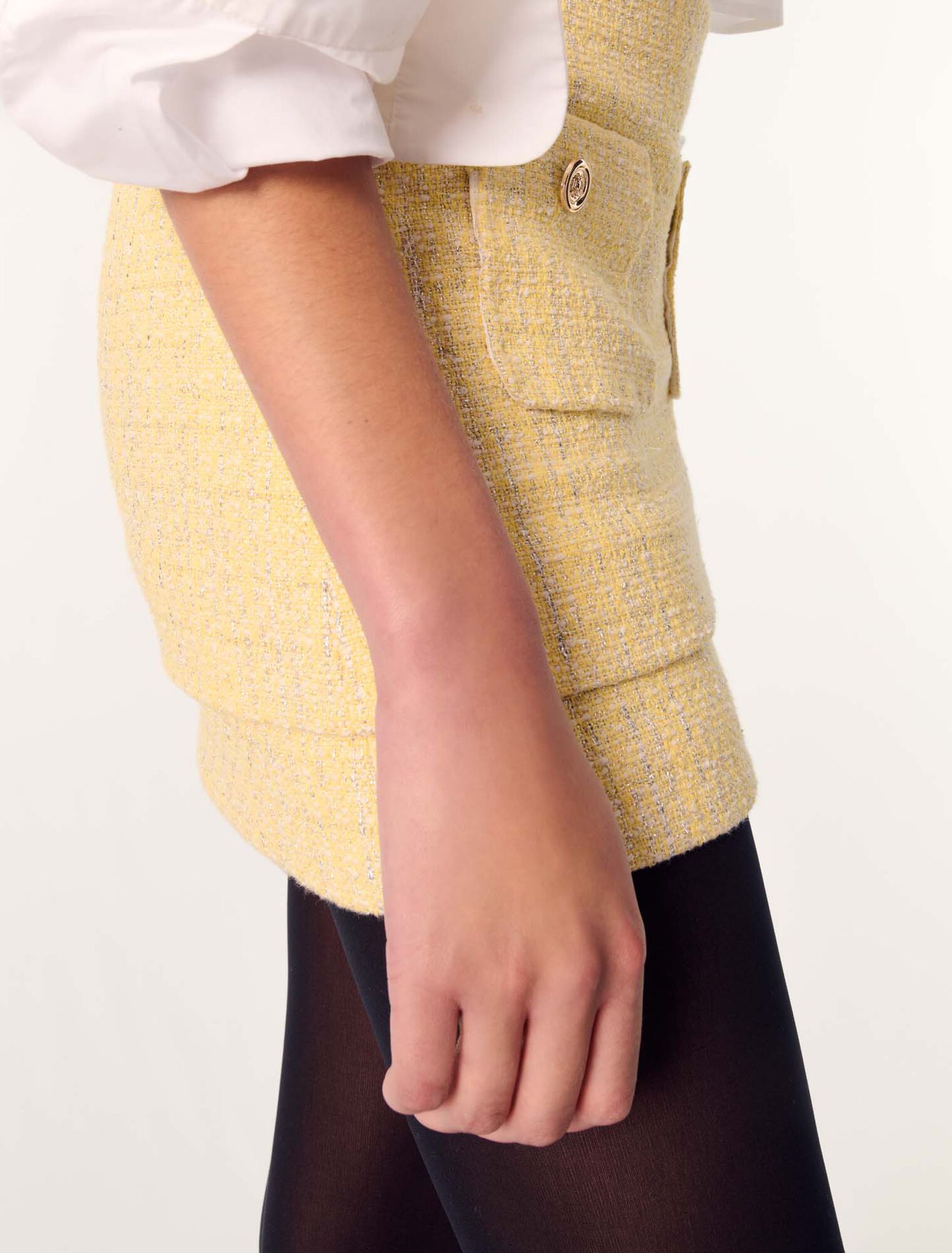 Mini-jupe en tweed