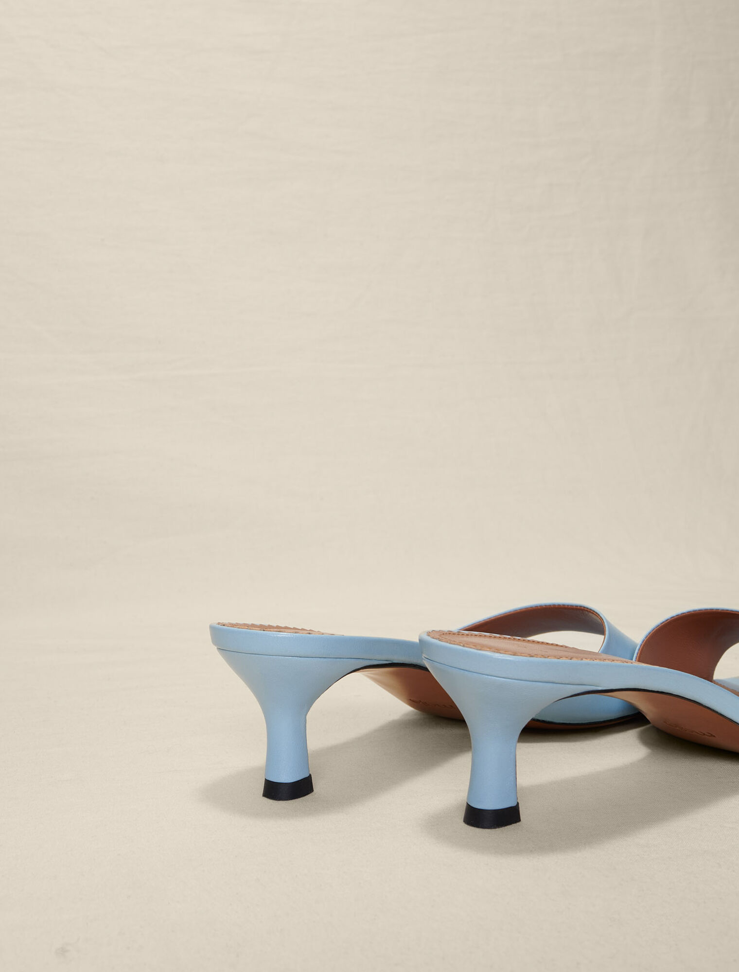 Mules en cuir