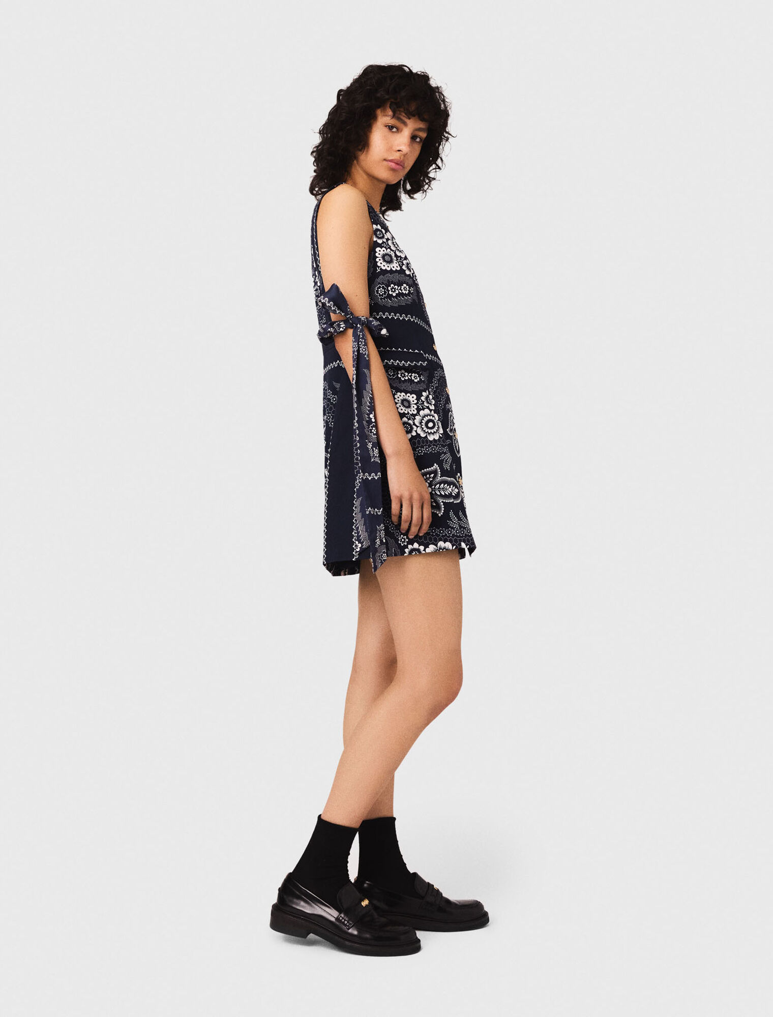 Robe droite imprimée