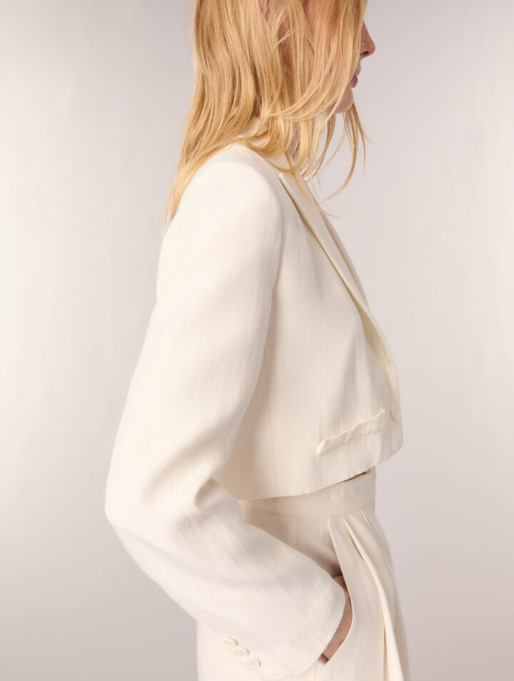 Veste de tailleur courte