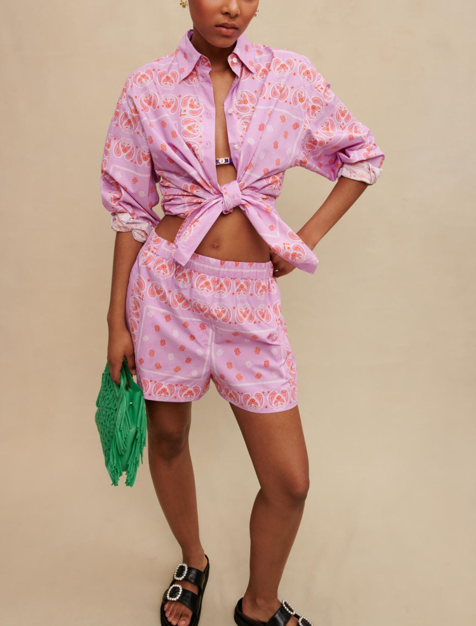 Short imprimé paisley