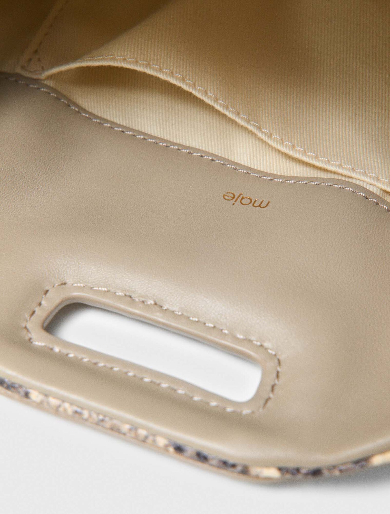 Sac Miss M mini emboss&eacute; python