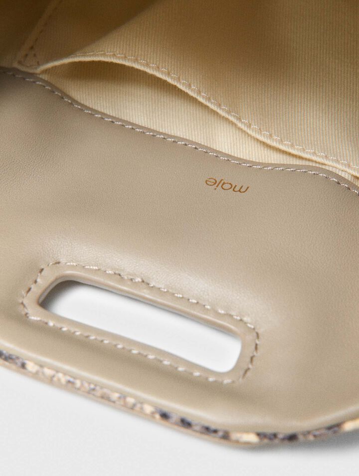 Sac Miss M mini emboss&eacute; python