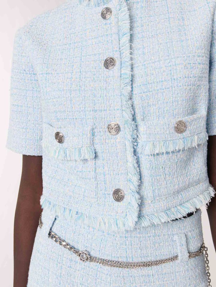 Veste courte en tweed