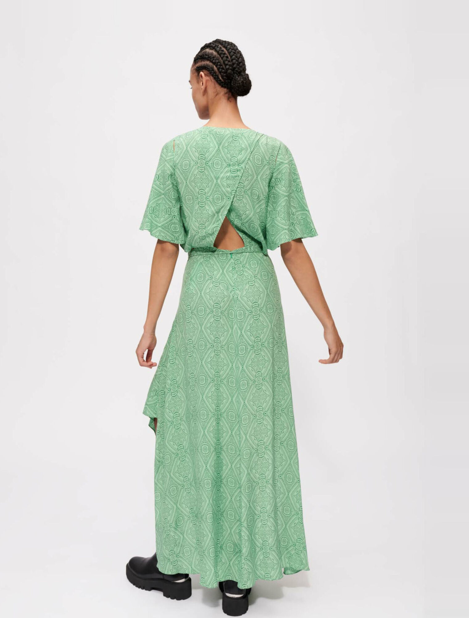 Robe foulard fluide et imprimée