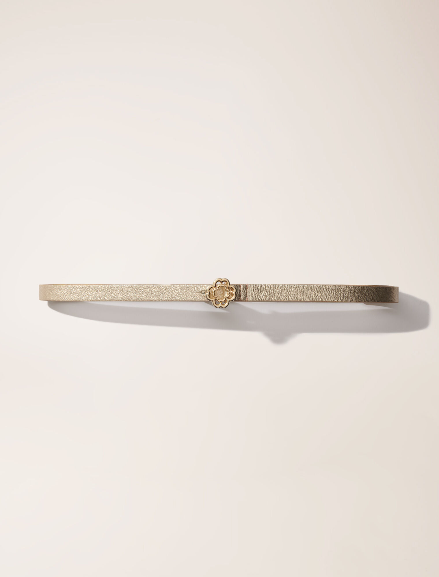 Ceinture fine à boucle Clover