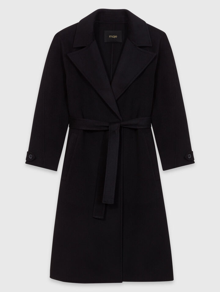 Manteau mi-long double face