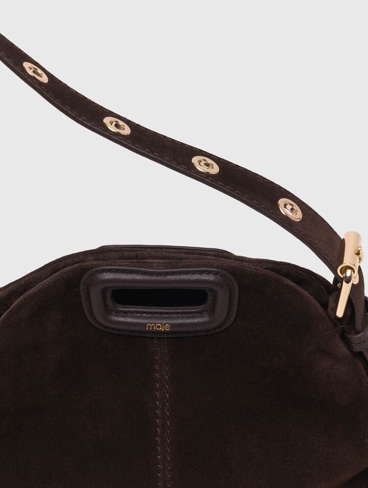 Sac Miss M mini en cuir suède