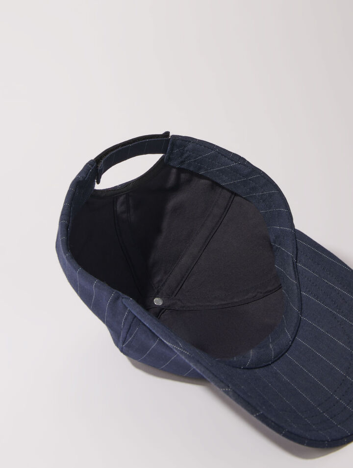 Casquette à rayures