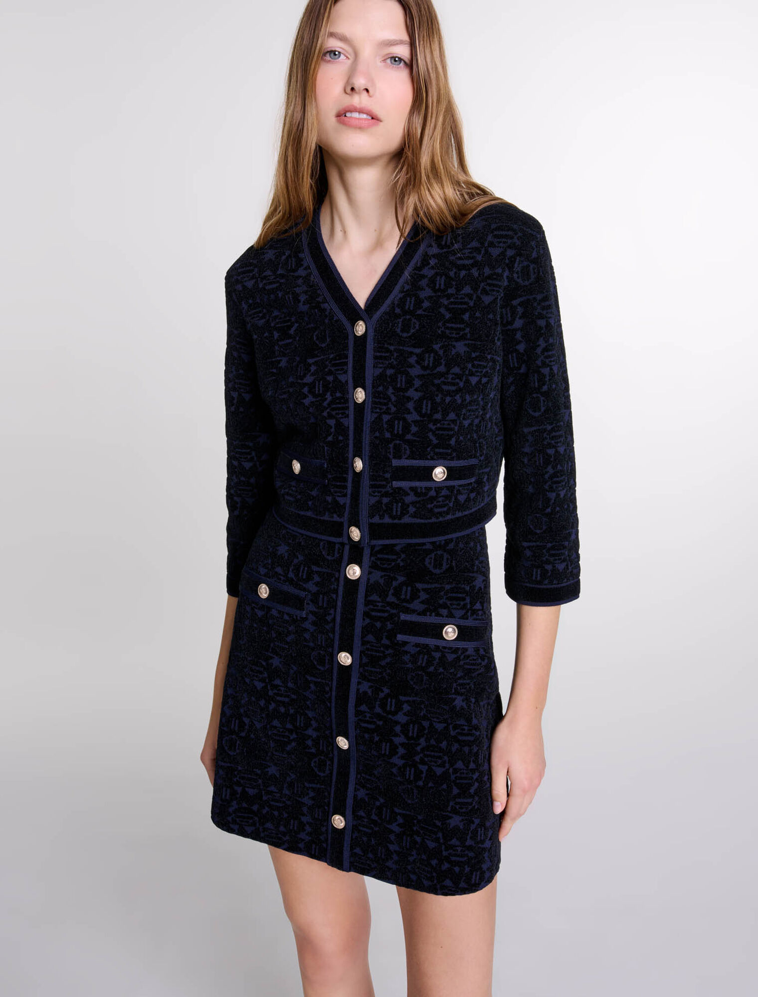 Robe 2-en-1 en maille velours