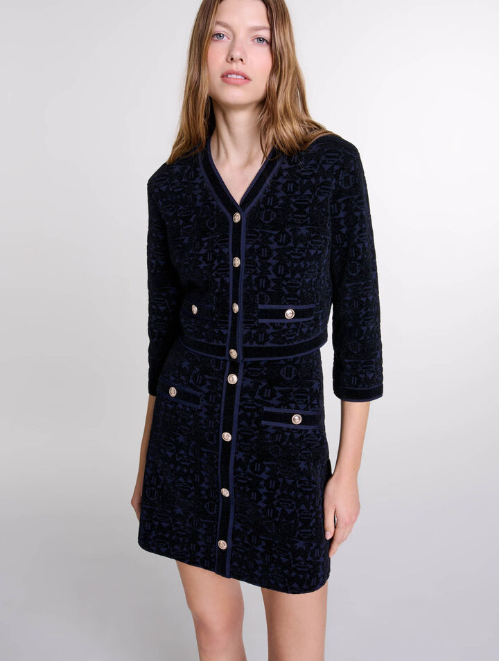 Robe 2-en-1 en maille velours