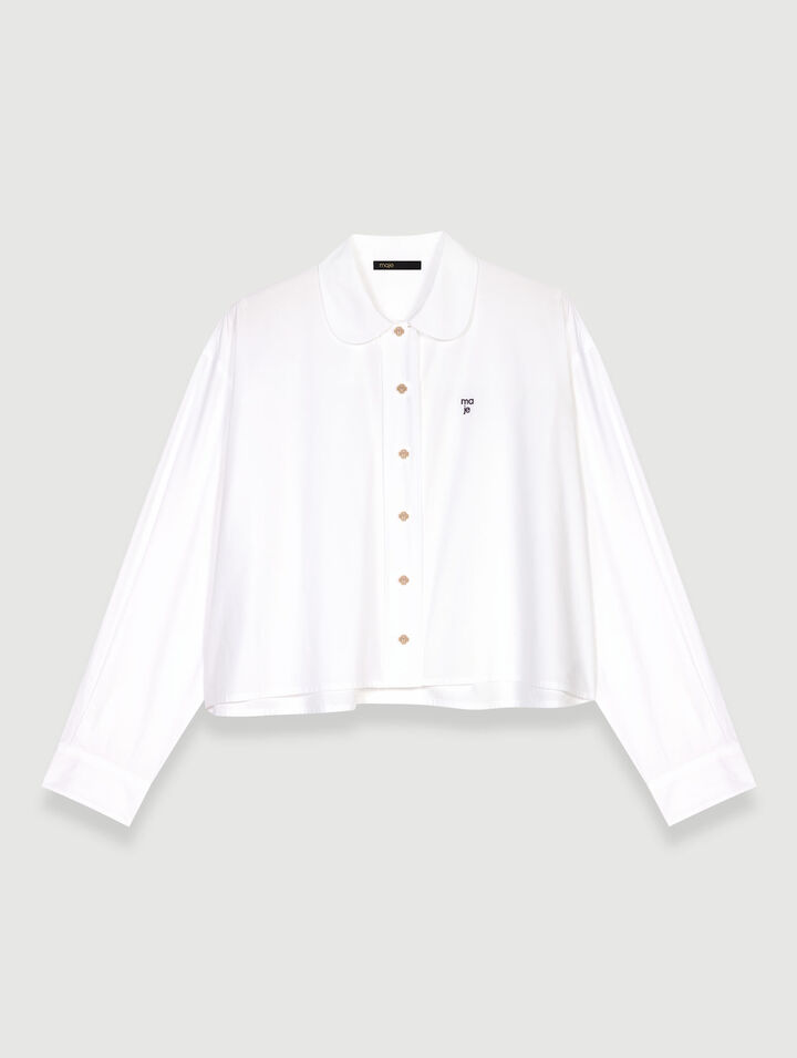 Chemise courte en coton