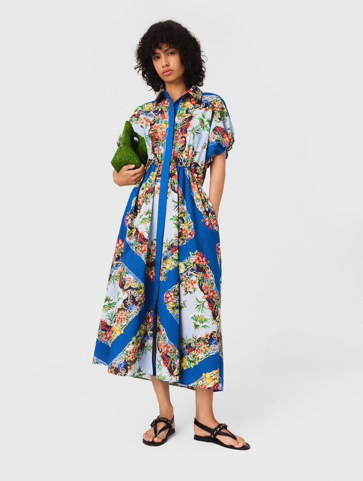 Robe longue imprimée
