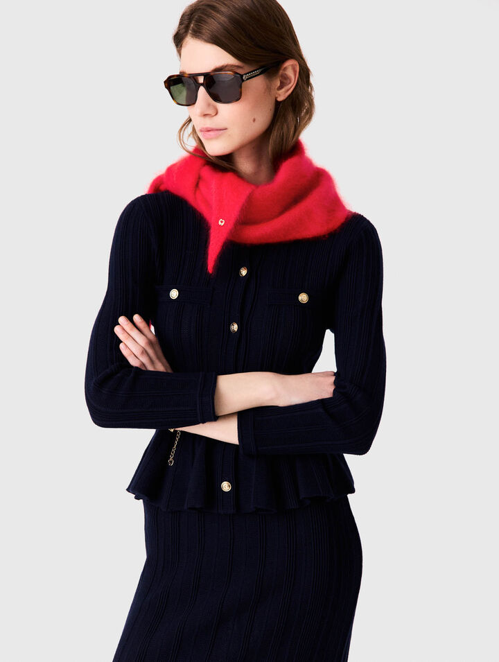 Foulard triangle en laine