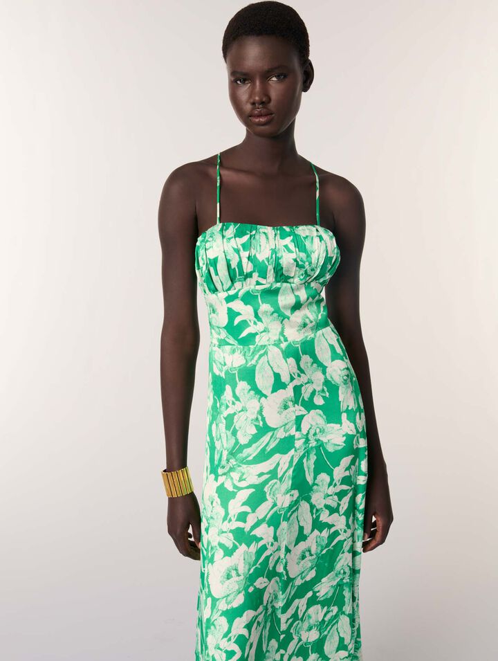 Robe longue imprimée