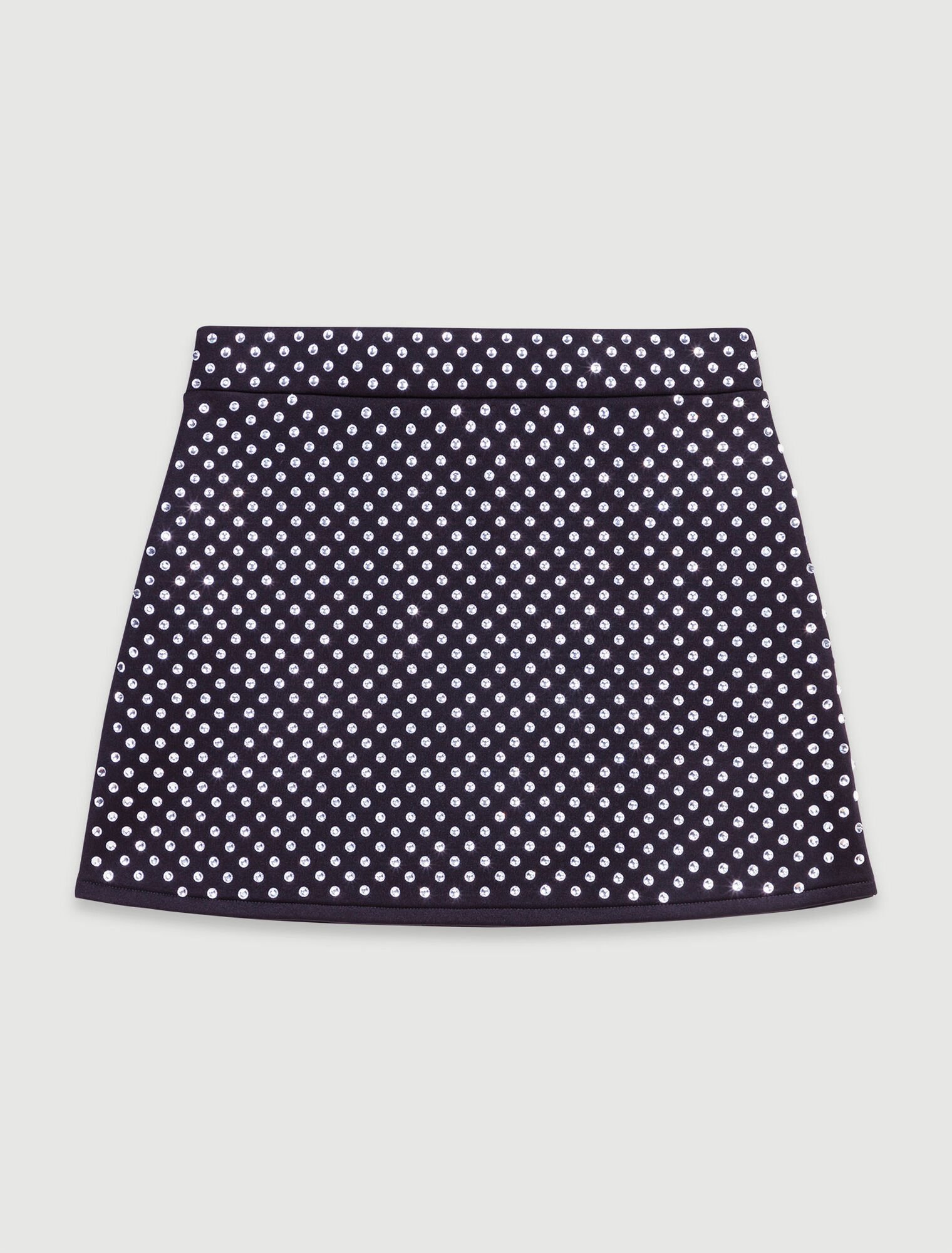 Jupe courte à strass